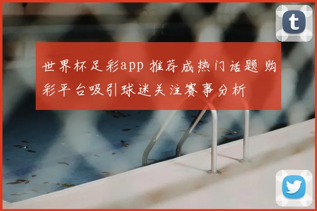 世界杯足彩app 推荐成热门话题 购彩平台吸引球迷关注赛事分析